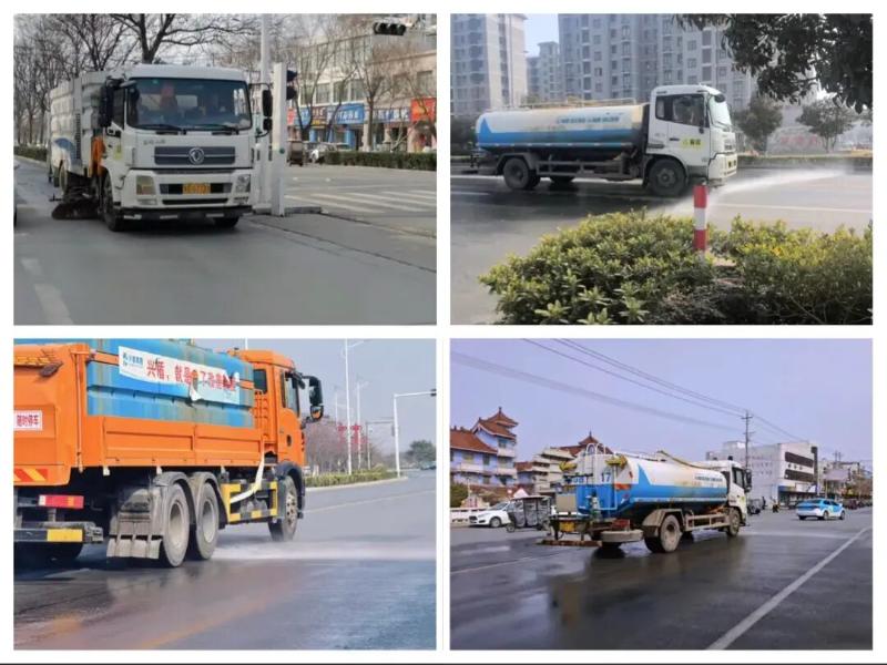 简篇-【深化工作落实年】春季净城护蓝天 精细保洁提质效 图片