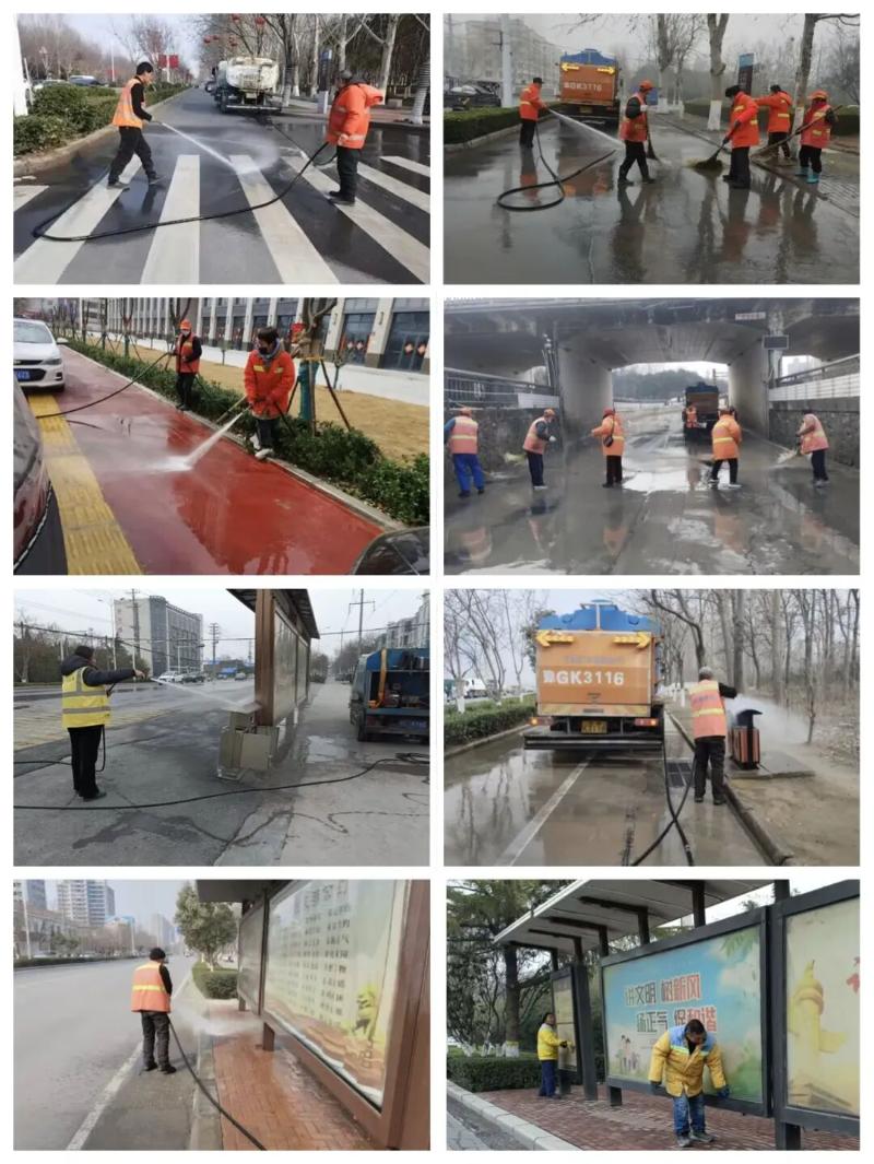 简篇-【深化工作落实年】春季净城护蓝天 精细保洁提质效 图片